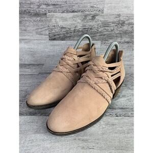 Caslon Liam Womens Braided Suede Ankle Booties Size 6.5M